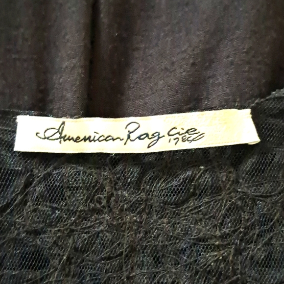 Pullover Sexy Lace Back Mini Dress Top Floaty Sleeveless American Rag Cie S XS - Picture 10 of 12